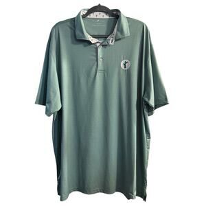 Horn Legend Bamboo Charcoal Luxury Performance Men’s Polo Green Size 2XL